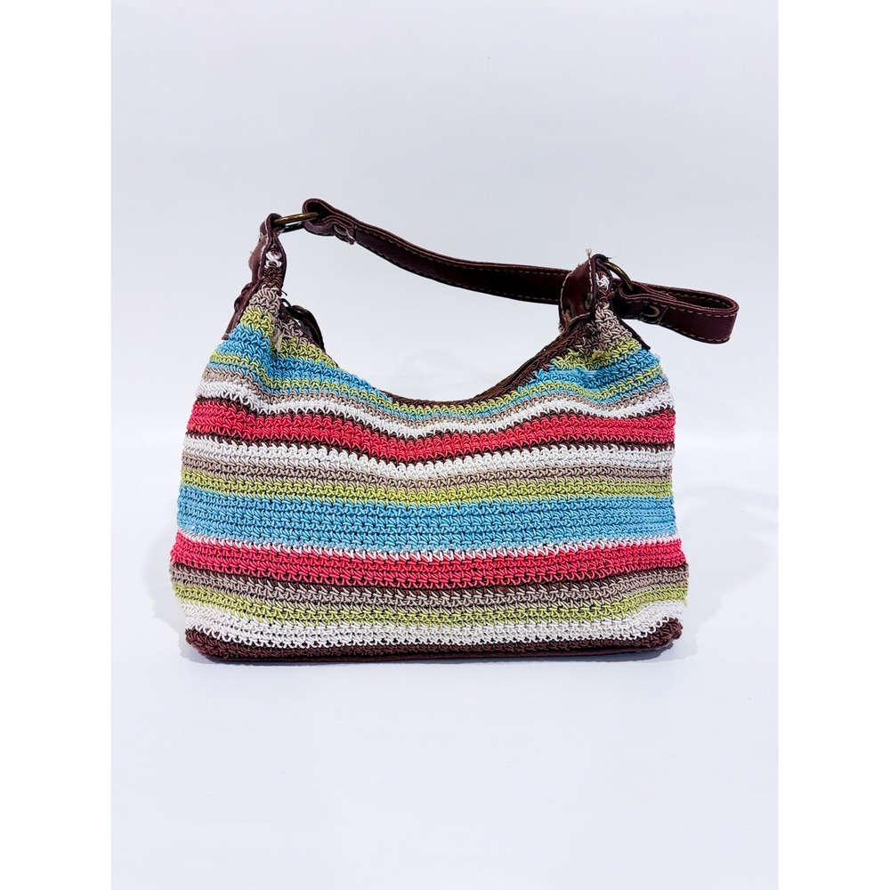 Multicolor woven handbag | Colorful Bohemian Summer